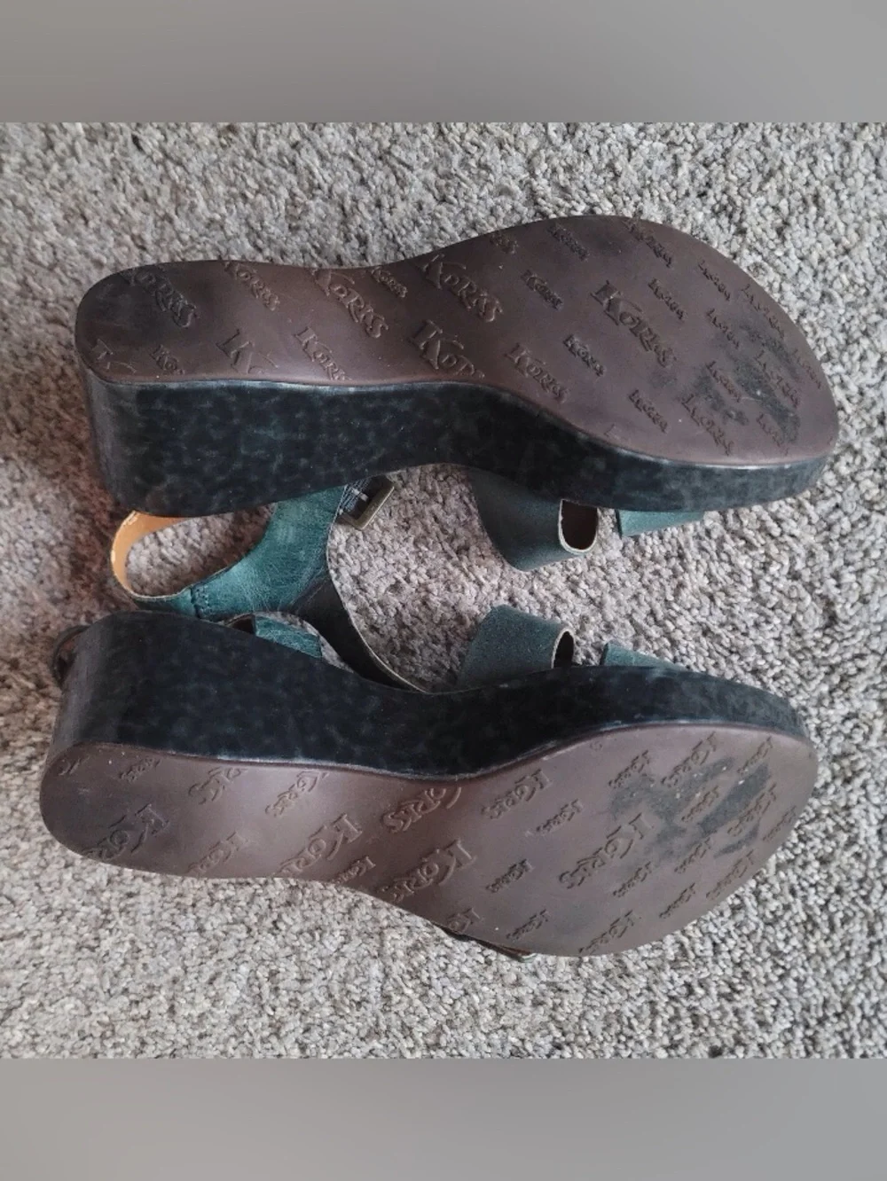 Korks kork ease ocean blue tortoise wedges